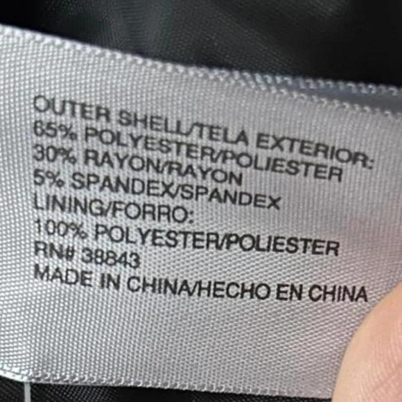 Worthington Red Pea Coat with Black Buttons - Picture 9 of 11